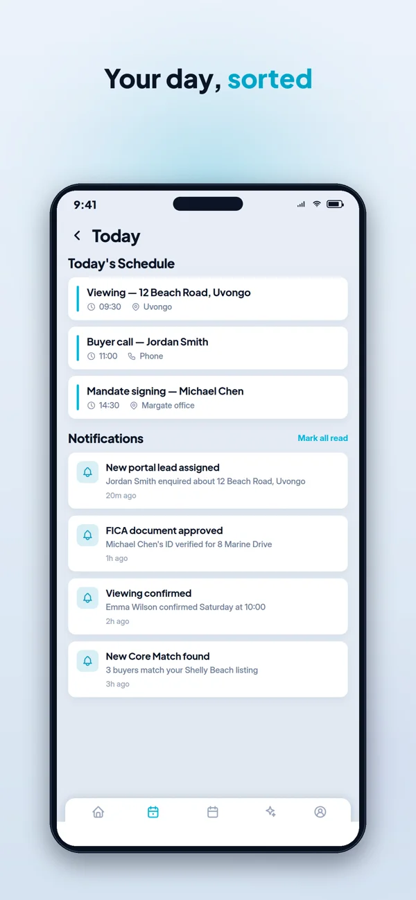 CoreX OS Mobile screen 1